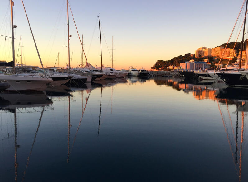 Port of Cap D&#39;Ail, France