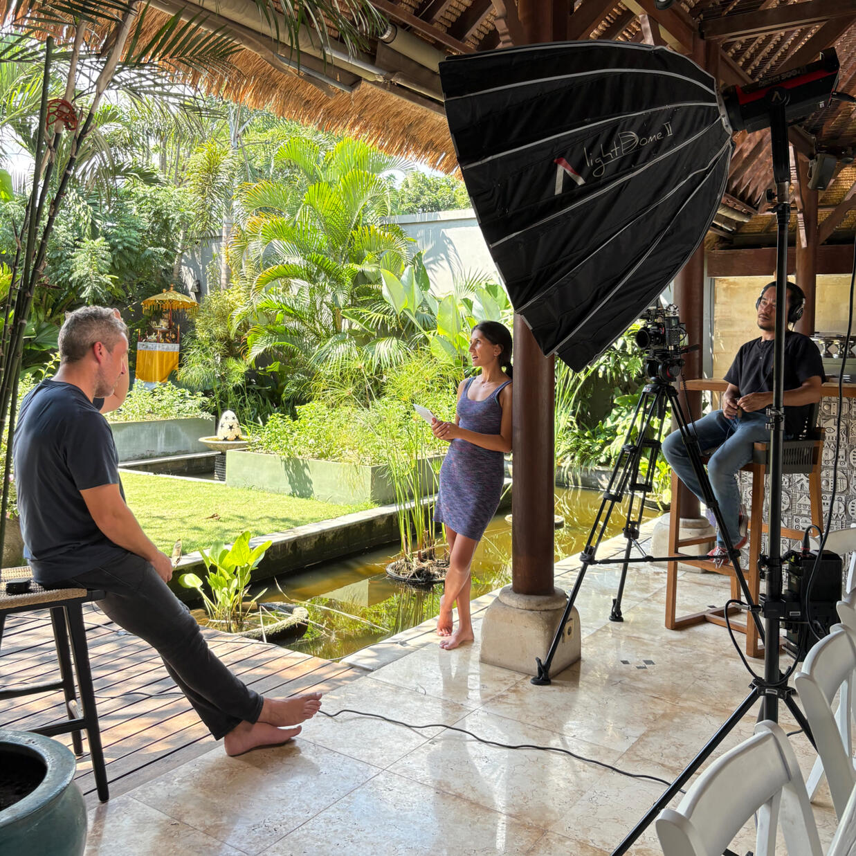 Directing a film shoot for Rascal Voyages